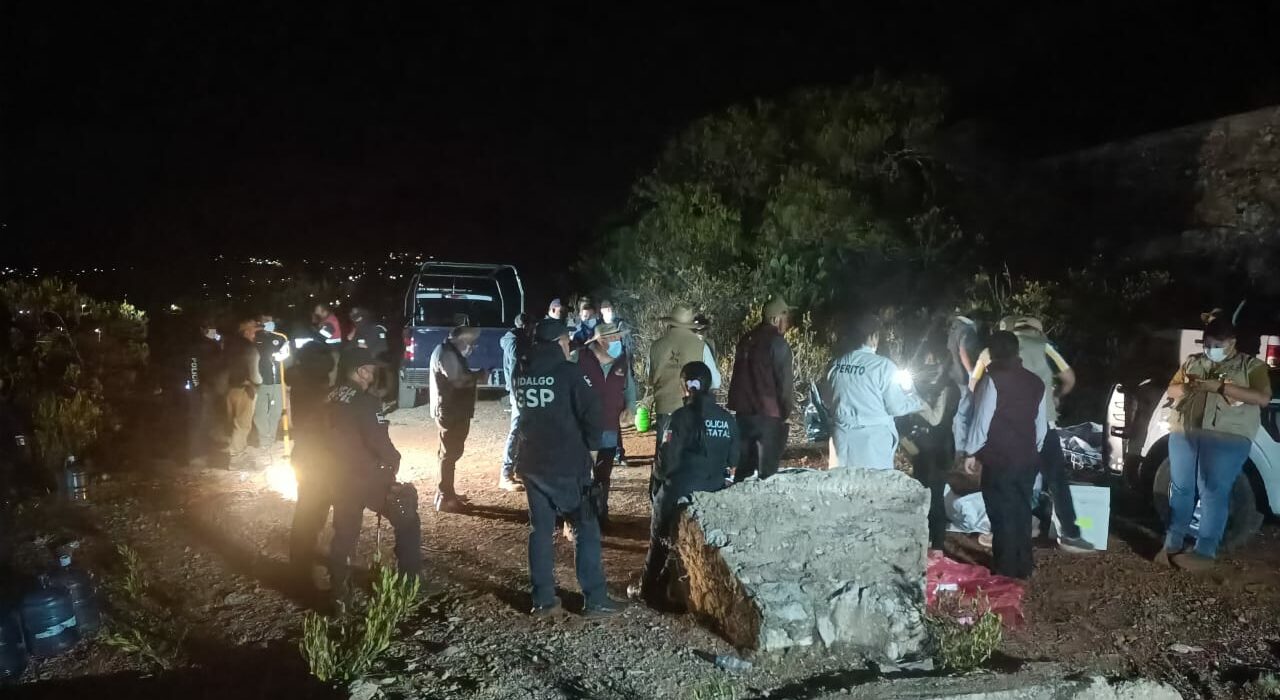 Autoridades de Hidalgo confirmaron la extracción de tres cuerpos de tiro de mina en el Cardonal