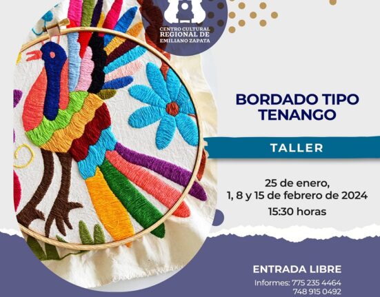 Taller gratuito de bordado tipo Tenango