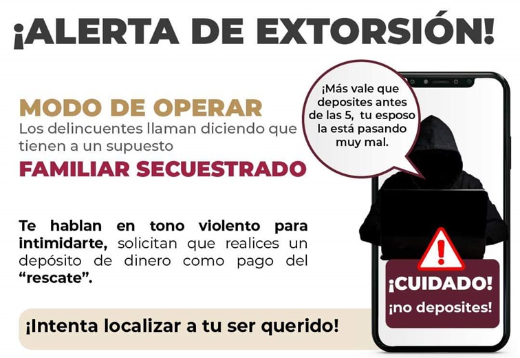 Alertan sobre extorsiones telefónicas en Mixquiahuala