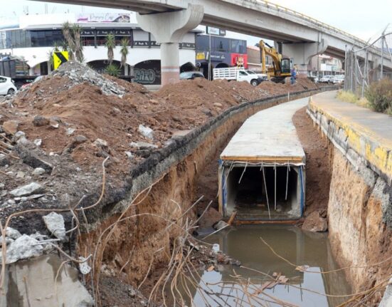 Avance de más del 20%  del Colector Pluvial Circuito Nuevo Pachuca 