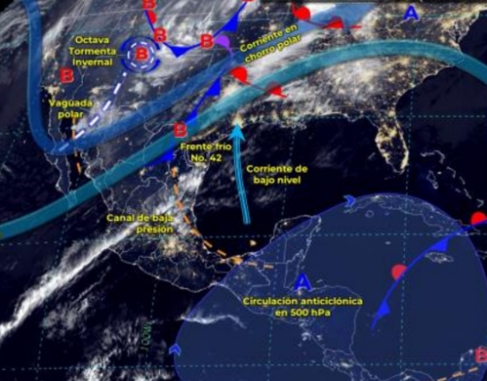 Rachas de viento de muy fuertes a intensas en gran parte de México