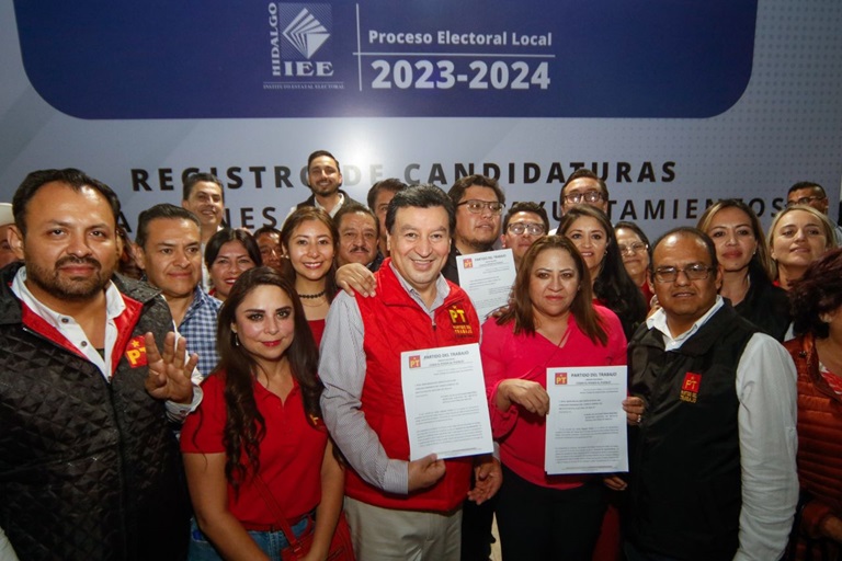 Entrega del PT documentación de 84 planillas para Ayuntamientos de Hidalgo