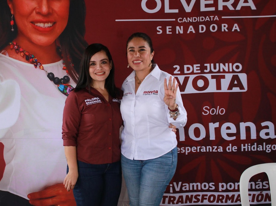Simey Olvera fortalece vínculos con la Huasteca y la Sierra