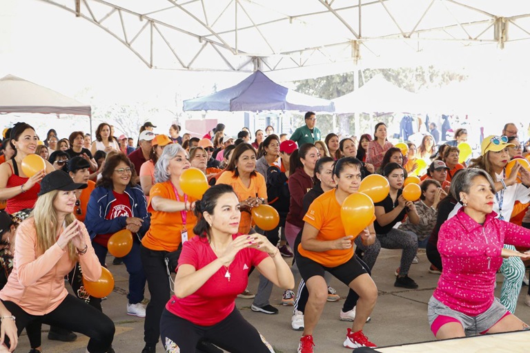 Realiza SEPH activación física con motivo del Día Naranja