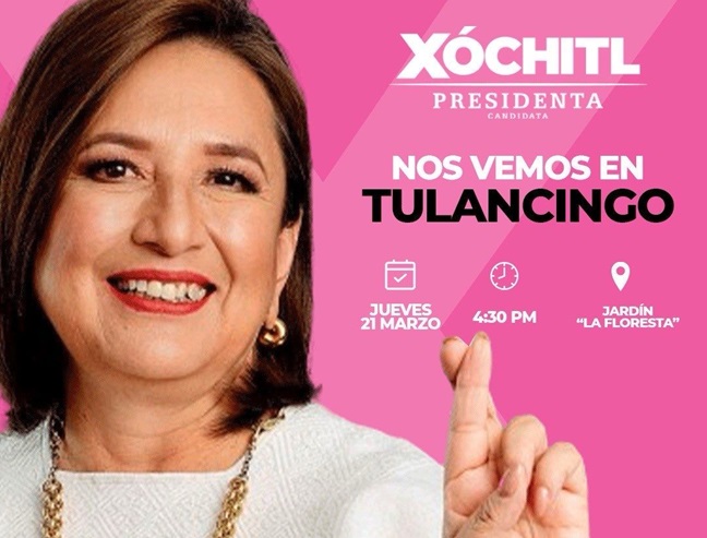 Xóchitl Gálvez, una vez más en Hidalgo