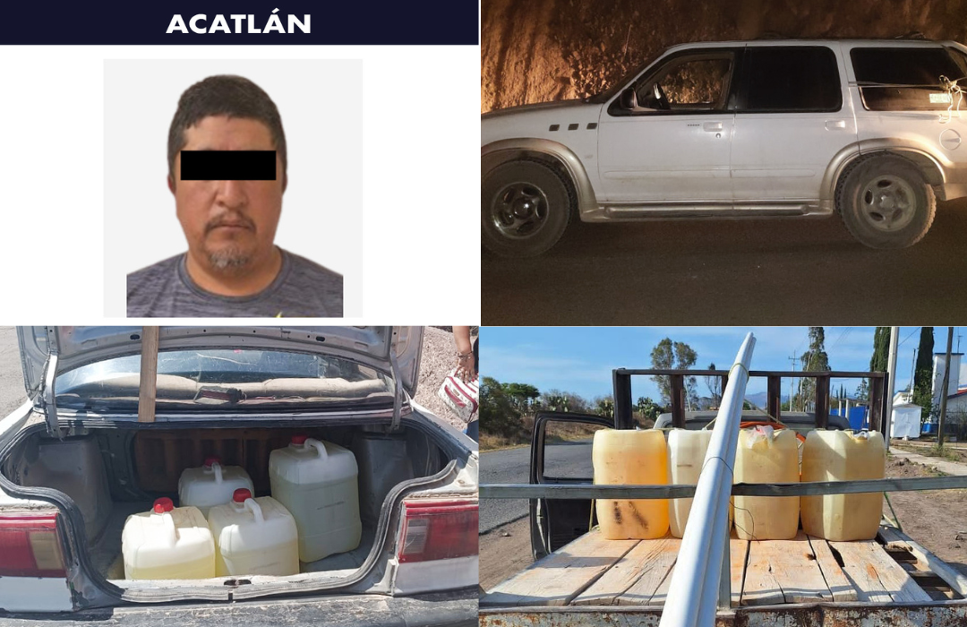 Aseguran más huachicol en región Tulancingo