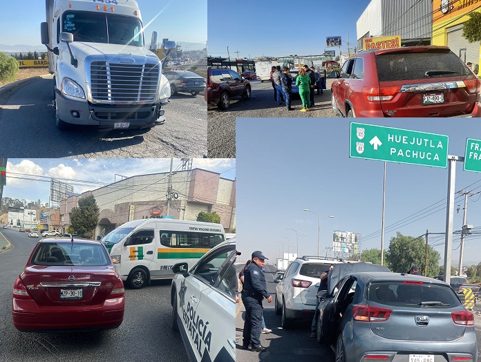 Racha de pencances viales en Pachuca