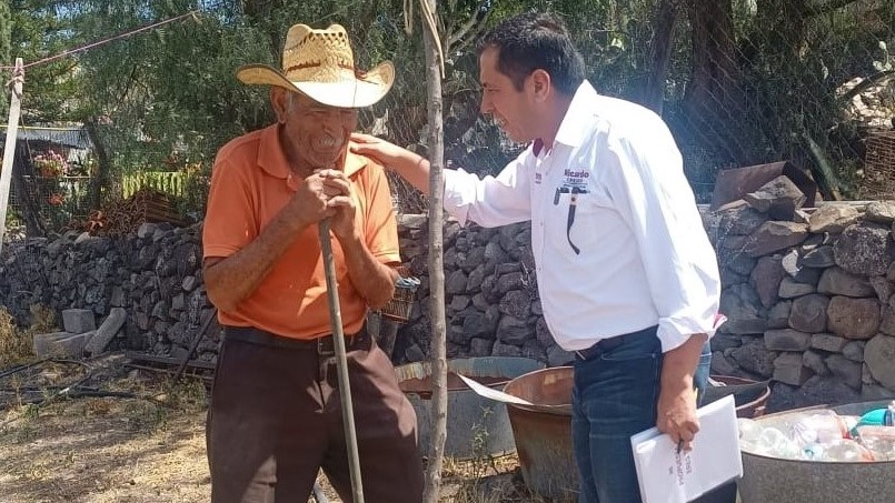 Ricardo Crespo, candidato por el distrito VI recorrió Tetepango, Ajacuba y la capital hidalguense