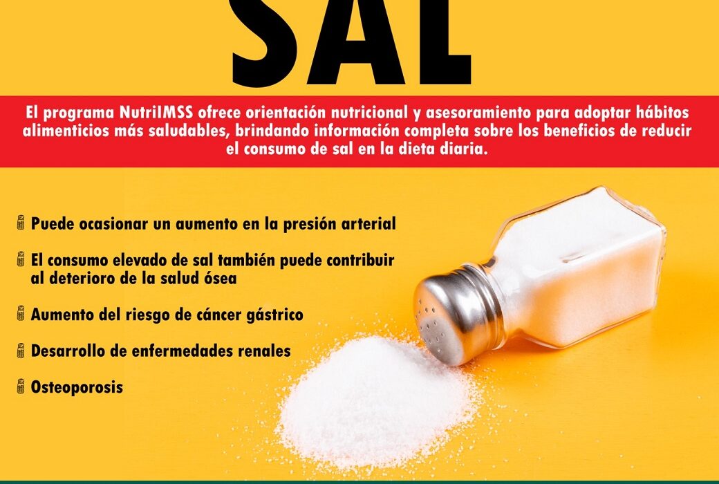 Recomienda IMSS Hidalgo evitar el uso excesivo de sal en la comida y promover una alimentación saludable