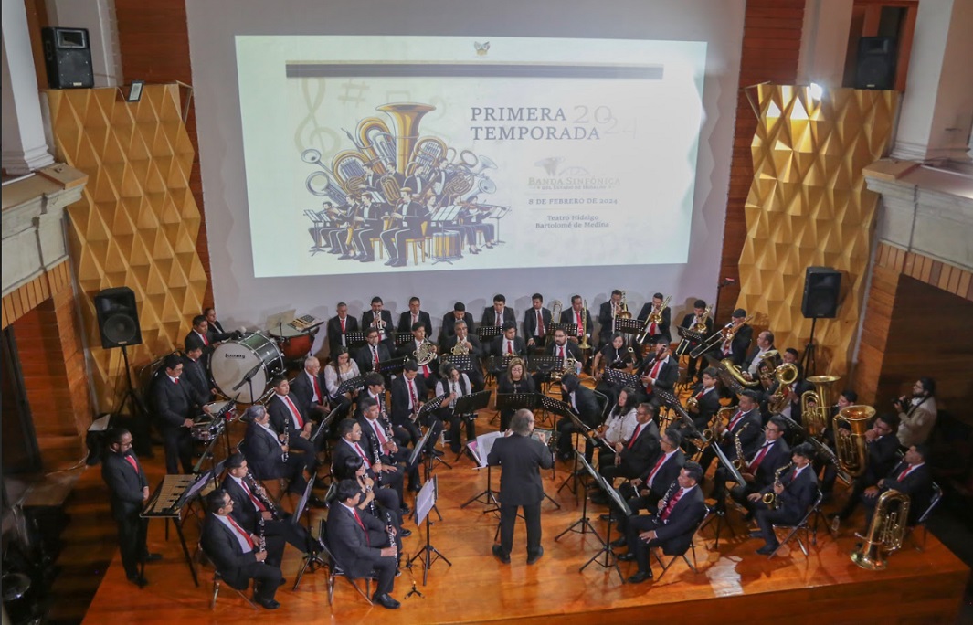 Banda Sinfónica del Estado de Hidalgo invita a concierto por su 123° Aniversario