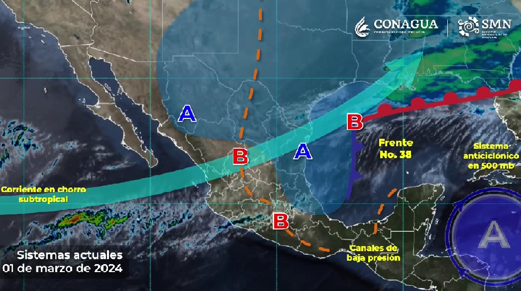 Se pronostican intervalos de chubascos en áreas de Hidalgo: Conagua