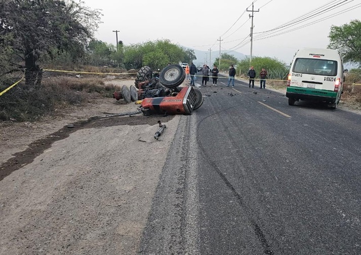 Muere trabajador agrícola en choque