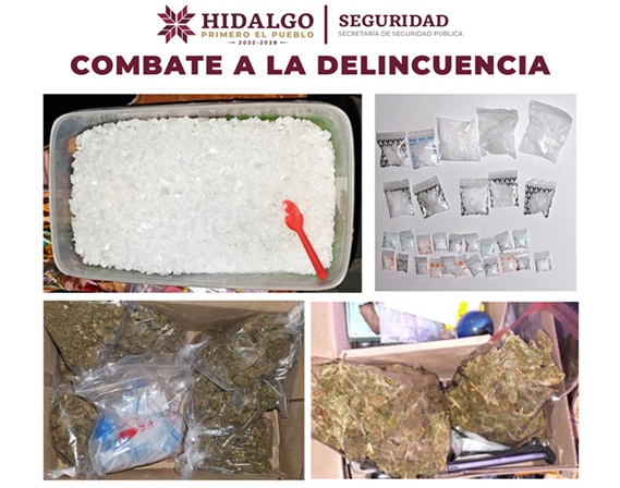 Decomisan droga en Mixquiahuala y Tulancingo