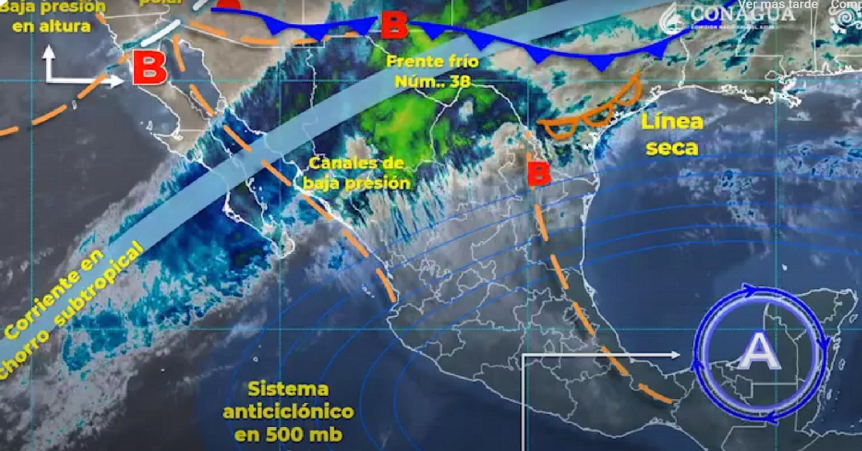 Hoy, miércoles, se prevén chubascos en áreas de Hidalgo: Conagua