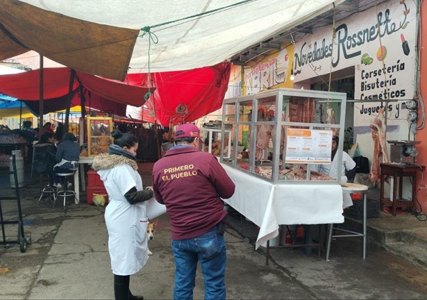 Vigilan establecimientos que procesan carne para consumo humano en Tulancingo