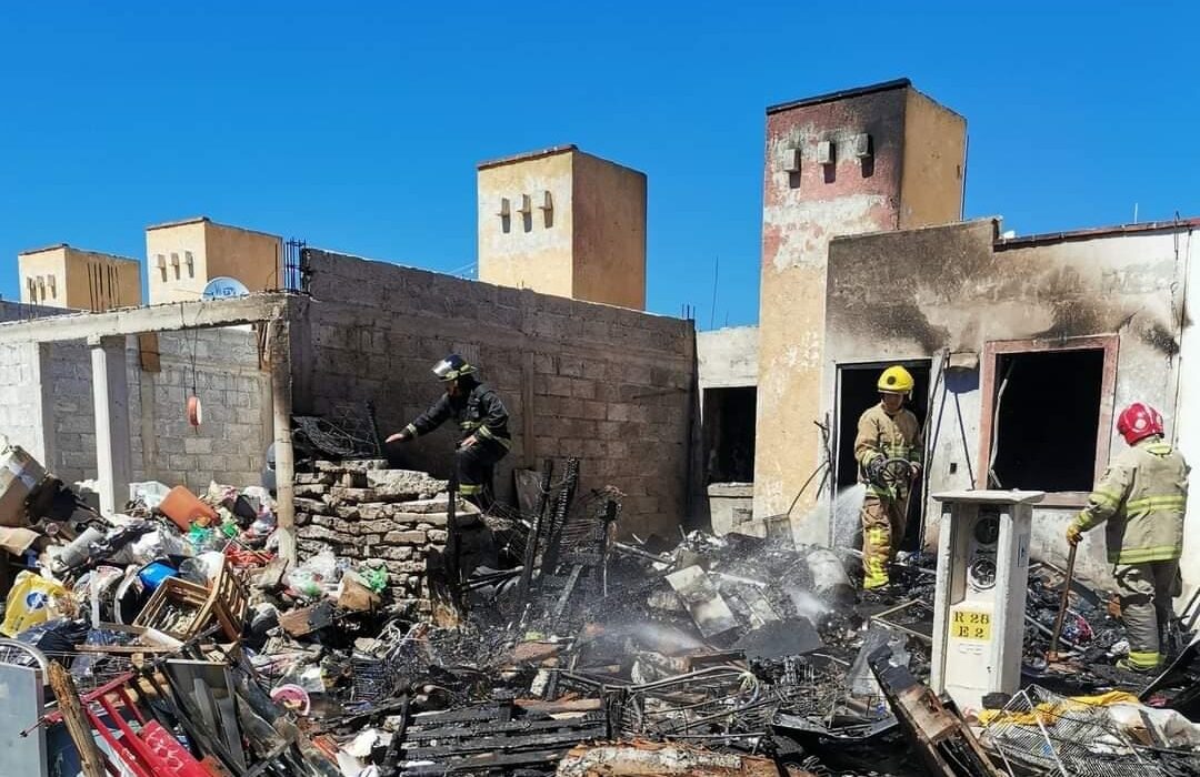 Se quema vivienda en Tulancingo