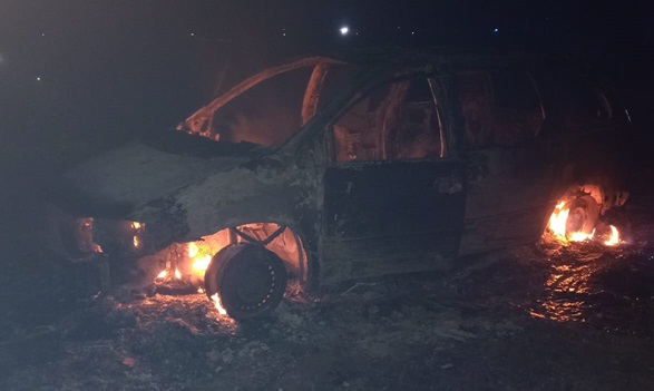 Explota camioneta que transportaba huachicol en Tlahuelilpan