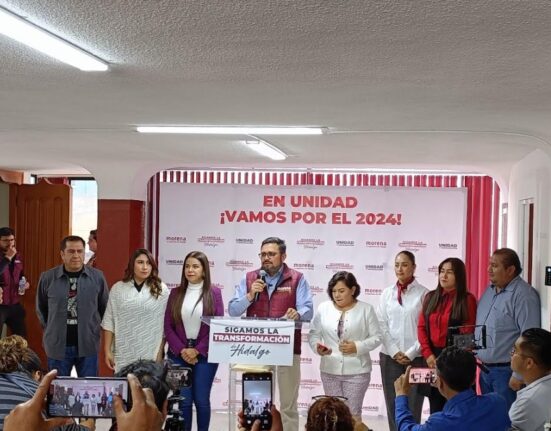 Presentan las candidaturas a diputaciones federales de Morena Hidalgo