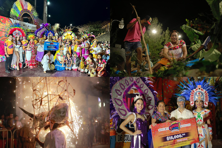 Magno cierre del carnaval de Huejutla «herencia de colores»