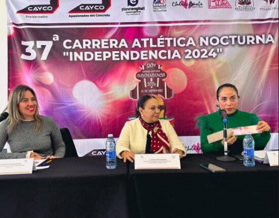 Lorena Garcìa presidenta de Tulancingo presenta pormenores de la Carrera Atlètica de Independencia