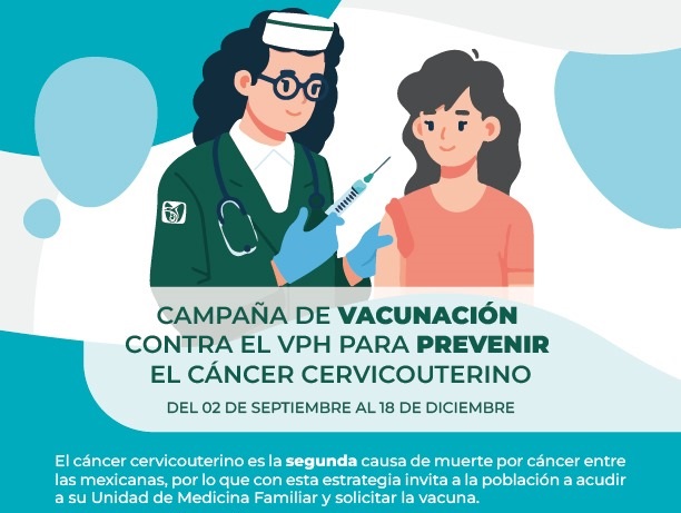 Campaña de Vacunación contra VPH para prevenir cáncer cervicouterino